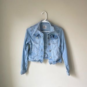 vintage cropped jean jacket
